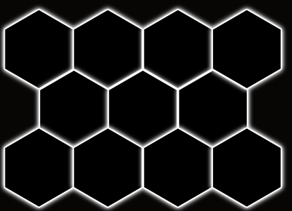 11 Grid Hex Light