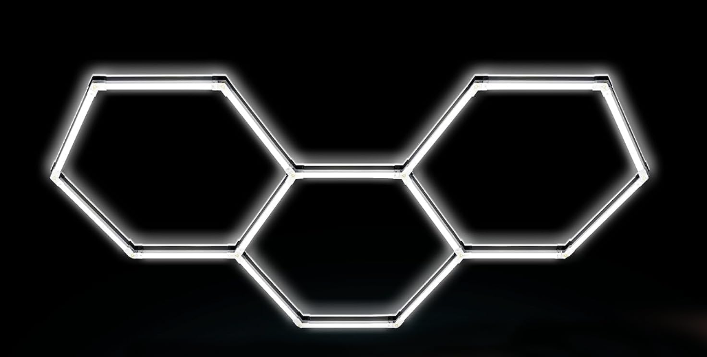 3 Grid Hex Light