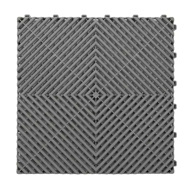 Interlocking Floor Tile 400mm x 400mm x 18mm - 30 Pack - GREY