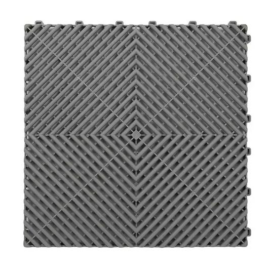 Interlocking Floor Tile 400mm x 400mm x 18mm - 30 Pack - GREY