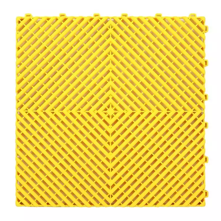 Interlocking Floor Tile 400mm x 400mm x 18mm - 30 Pack - YELLOW